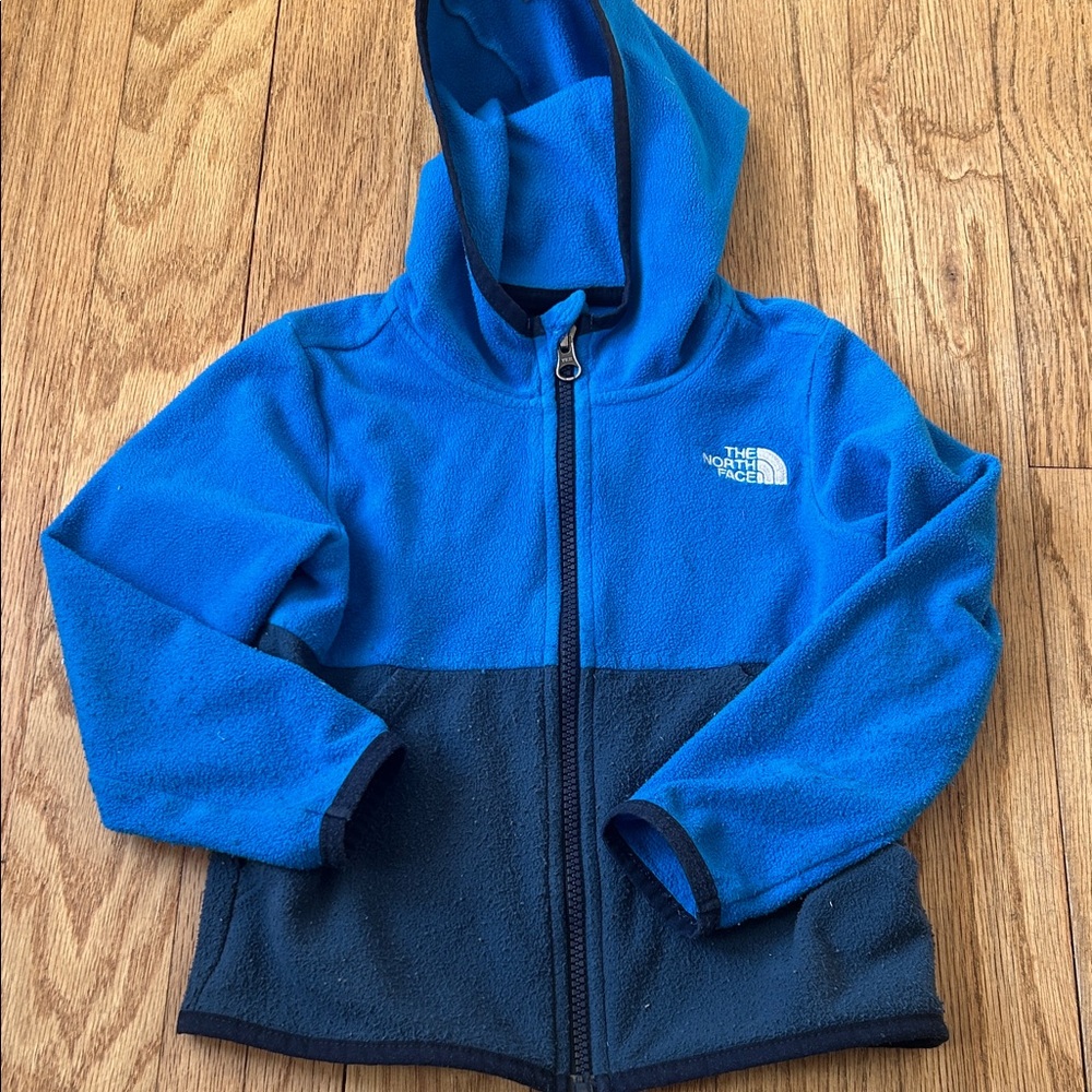 The North Face Kids Two-Tone Blue Fleece Hoodie